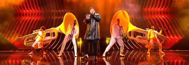 Giant Trumpets at Eurovision 2021 now lowered